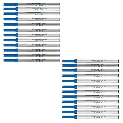 Cross Selectip Gel Rollingball Pen Refill, Blue, 24 refills (8521)