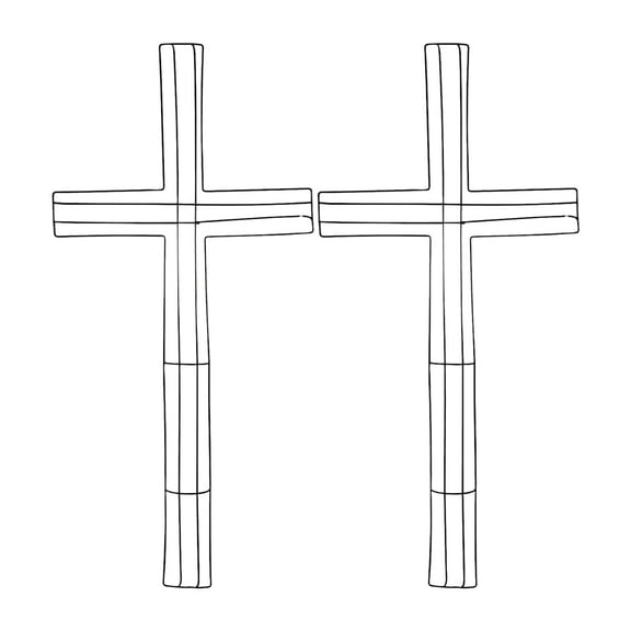Cross Shaped Metal Wreath Forms 20 x 11 inches Wire Wreath Crafts for Weddings Easter Church Christian Celebration Home Front Door Indoor Outdoor Party Holiday Decorations Gift Supplies Pack of 2