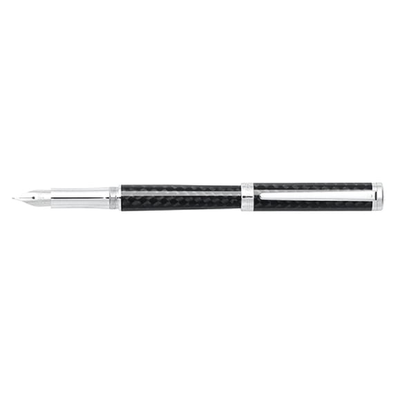 Sheaffer Intensity Carbon Fiber Chrome Plate Fountain Pen Medium Tip