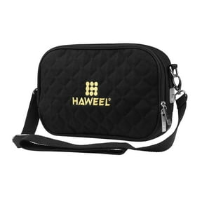 Cross Shoulder Hand Warmer Storage Bag with 4 Settings Hand Warming Pouch Quick Heating Prevent Overheating for Camping Gifts Black