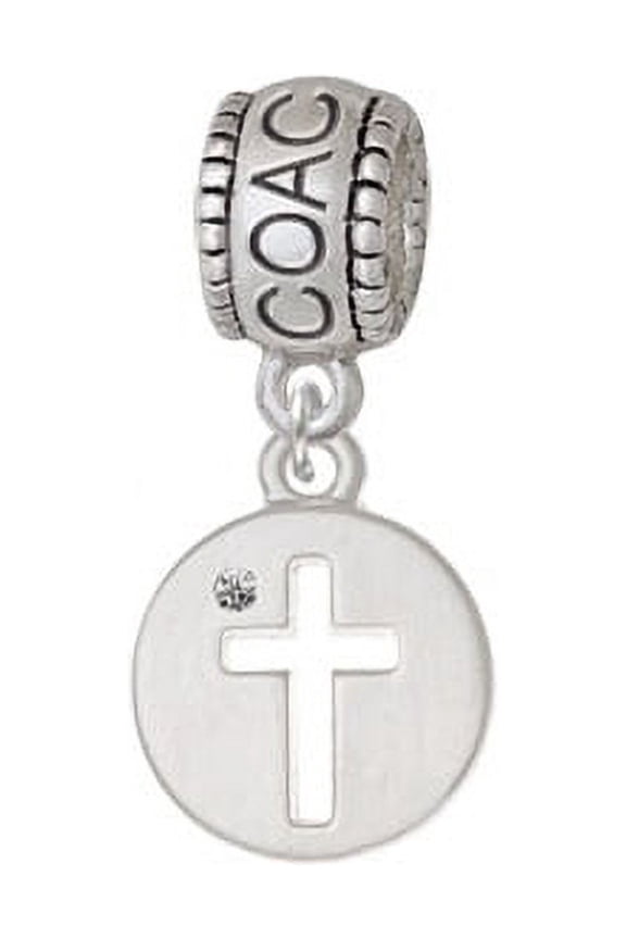 Cross Silhouette - Coach Charm Bead