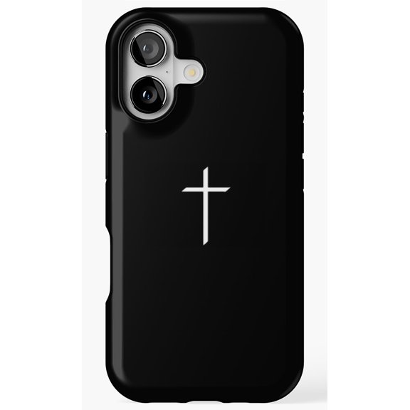 Cross Simple Minimalist Religious Faith Symbol Phone Case for iPhone 17 16 15 14 13 12 11 Pro Max
