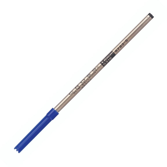 Cross Slim Ballpoint Pen Refill, Medium Point, Blue, 1-Pack (8783-5)