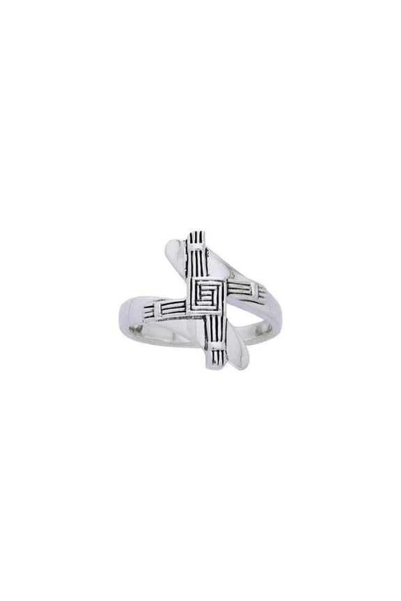 Cross St. Brigid 925 Sterling Silver Ring Fine Jewelry Religious Spiritual