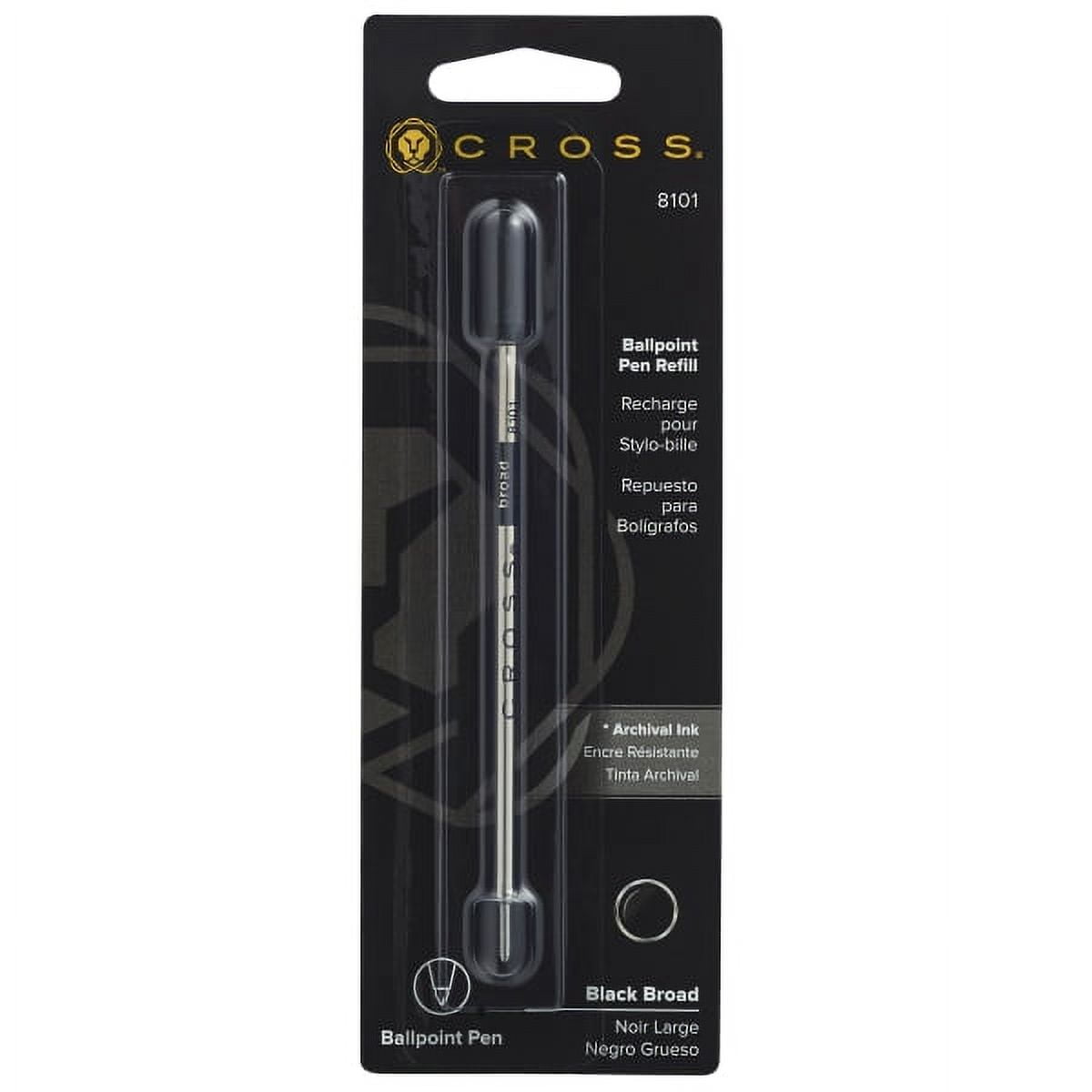 Cross® Standard Ballpoint Pen Refill, Broad Point, 1.33 mm, Black Ink