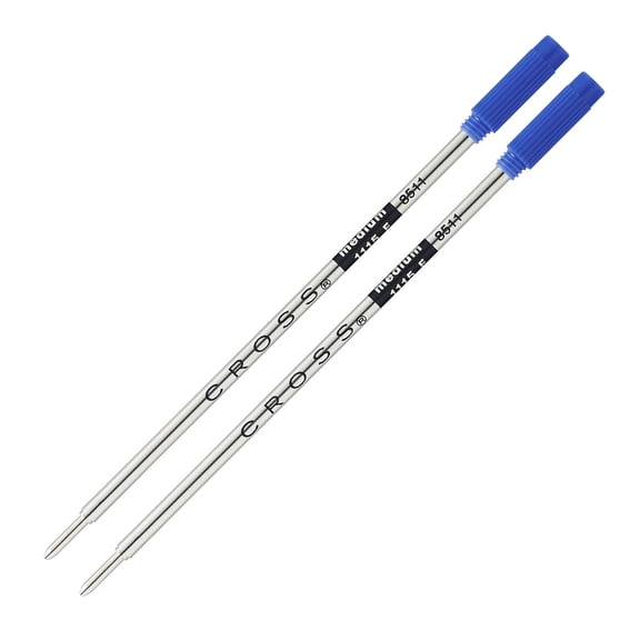 Cross 8511-2 Refills for Ballpoint Pens, Medium, Blue Ink, 2/Pack (85112)