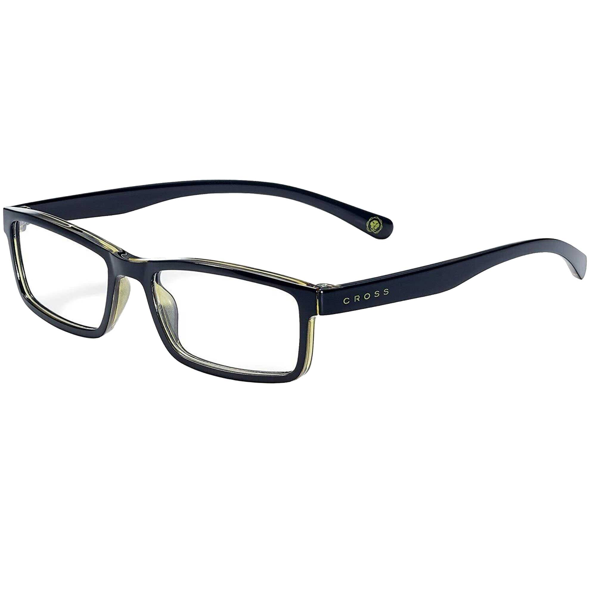 Cross RD0190-1A Unisex Stanford Black Frame Reading Glasses, +1.00