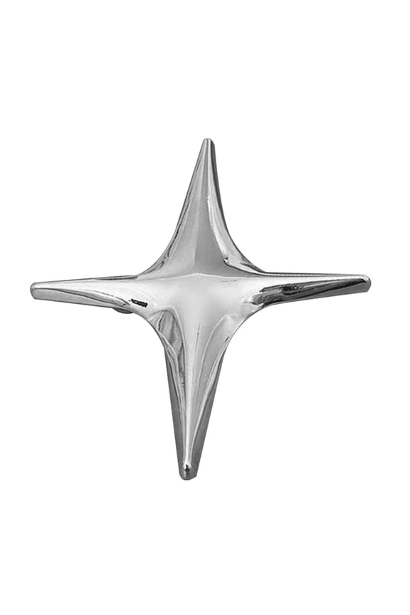 Cross Star Brooch Simple Lapel Pins Clothing Pins Birthday Gift for Women Men