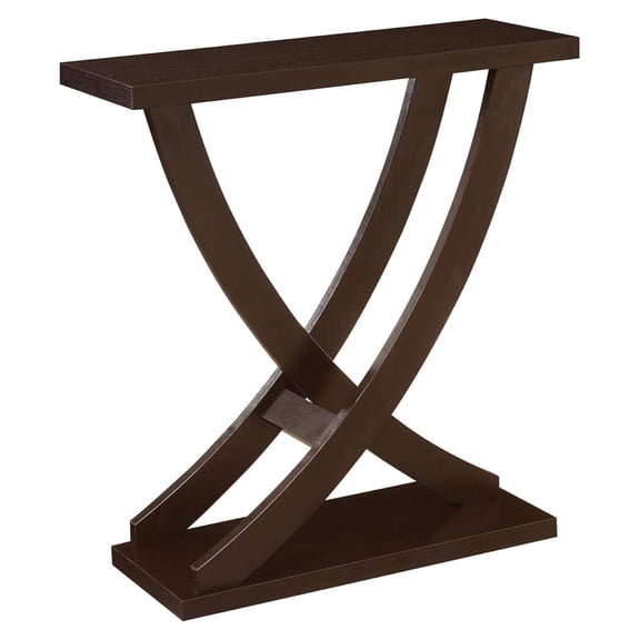 Cross Step Console Table, Espresso