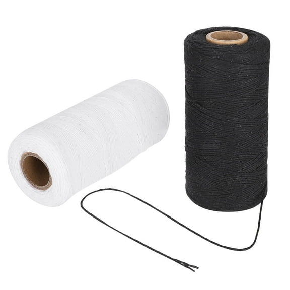 Cross Stitch Cotton Line Sewing Threads Kit,2Pcs Embroidery Machine Thread 8/4 Warp Yarn Weaving Carpe Ture Cotton Spinning 250 Meters