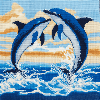 Dolphins Cross Stitch