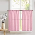 thumbnail image 1 of Cross-Stitch Diamond Pattern Pintuck Taffeta Café Tier Curtains Window Treatment Kitchen Home Décor, 1 of 2
