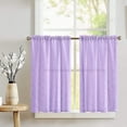 thumbnail image 1 of Cross-Stitch Diamond Pattern Pintuck Taffeta Café Tier Curtains Window Treatment Kitchen Home Décor, 1 of 2