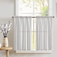 thumbnail image 1 of Cross-Stitch Diamond Pattern Pintuck Taffeta Café Tier Curtains Window Treatment Kitchen Home Décor, 1 of 2