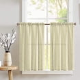 thumbnail image 1 of Cross-Stitch Diamond Pattern Pintuck Taffeta Café Tier Curtains Window Treatment Kitchen Home Décor, 1 of 2