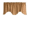 thumbnail image 1 of Cross-Stitch Diamond Pattern Pintuck Taffeta Scalloped Valance Curtain Window Treatment Kitchen Home Décor 58" Wide / 20" Tall, 1 of 2