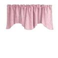 thumbnail image 1 of Cross-Stitch Diamond Pattern Pintuck Taffeta Scalloped Valance Curtain Window Treatment Kitchen Home Décor 58" Wide / 20" Tall, 1 of 2