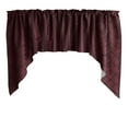 thumbnail image 1 of Cross-Stitch Diamond Pattern Pintuck Taffeta Swag Valance Curtain Window Treatment Kitchen Home Décor 72" Wide / 36" Tall, 1 of 2