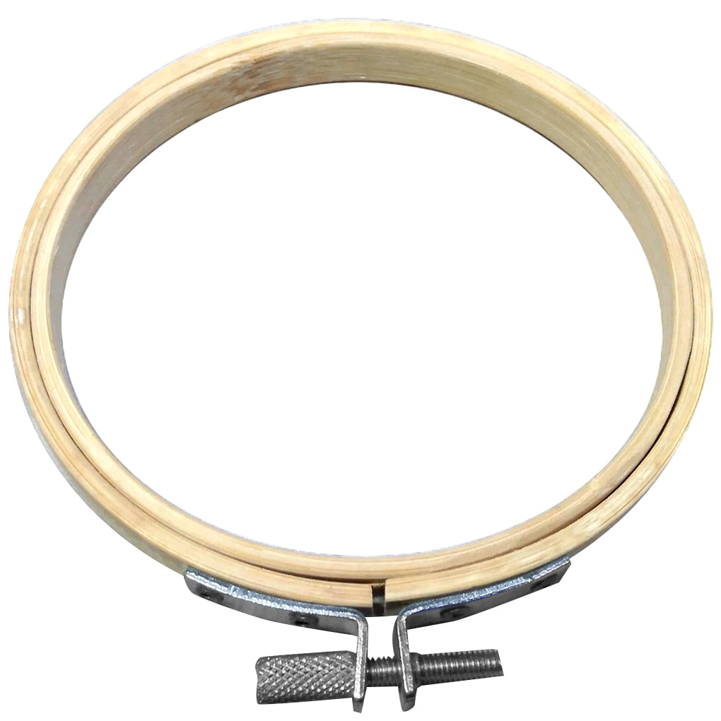 10 Rubber Round Embroidery Hoop Frame Cross Stitch Hoops Ring, 3 Pack