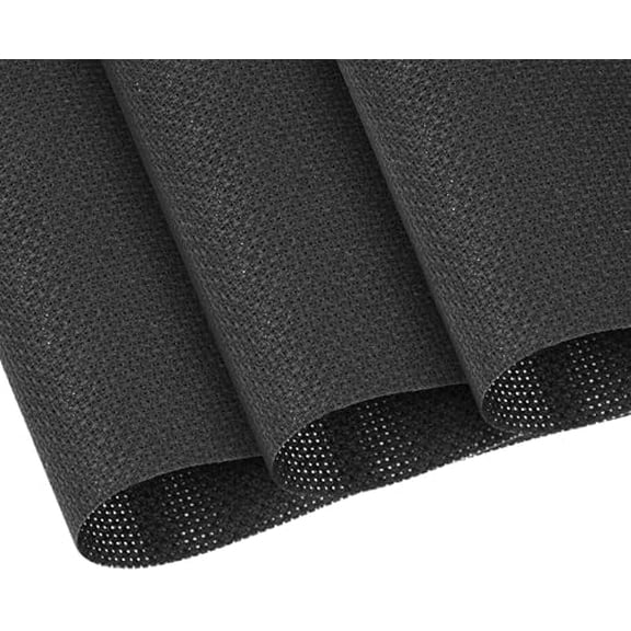 Cross Stitch Fabric 11 Count Aida Cloth 59 x 39 Inch Large Size Classic Reserve Cross Stitch Supplies Embroidery Fabric Cloth Cross Stitching for Home DIY Craft Embroidery Decoration Handmade, Black