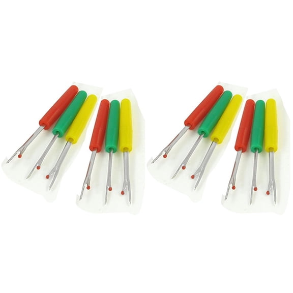 Cross Stitch Fine Stitching Large Seam Ripper with Cap Handle Sewing Thread 48 Pcs
