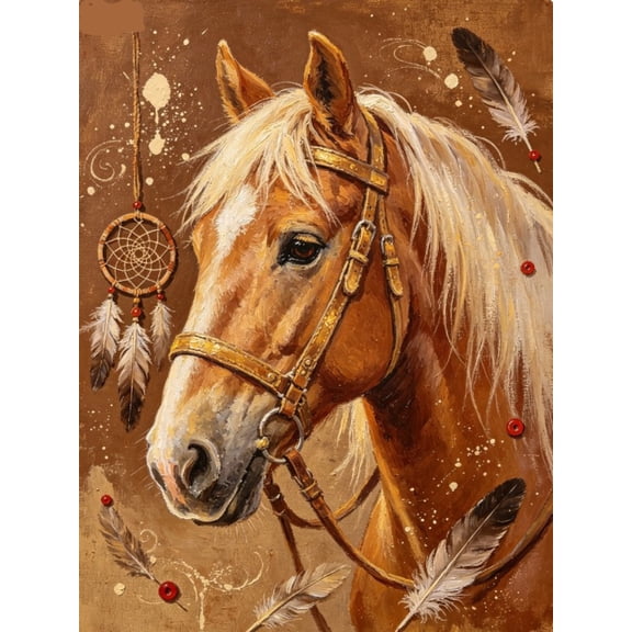 Cross Stitch Kits for Adults - Embroidery Kits for Beginners ,11 CT Patterns Animal Horse Cross Stitch Kits for Adults Arts Craft 16x20 inch