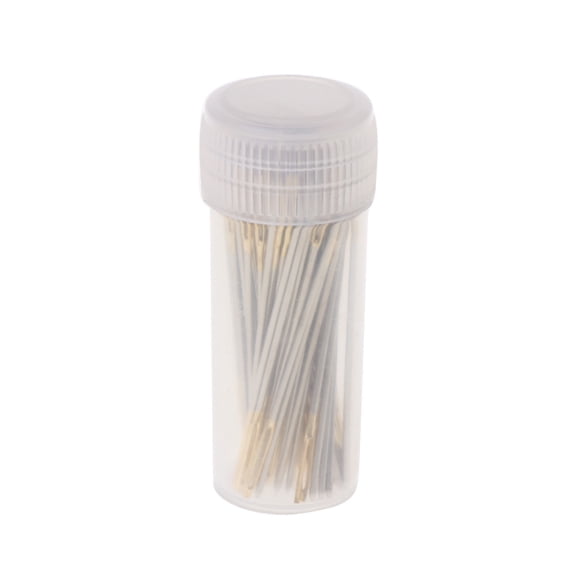 Cross Stitch Needles 100Pcs Large Eye Embroidery Kit with Storage Bottle for DIY Woven Knitting Needles Accessories
