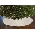 thumbnail image 1 of Cross Stitch PinTuck Diamond Pattern Tree Skirt Christmas Decoration 56" Round, 1 of 2