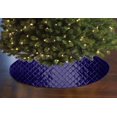 thumbnail image 1 of Cross Stitch PinTuck Diamond Pattern Tree Skirt Christmas Decoration 56" Round, 1 of 2
