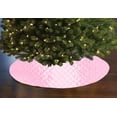 thumbnail image 1 of Cross Stitch PinTuck Diamond Pattern Tree Skirt Christmas Decoration 56" Round, 1 of 2