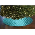 thumbnail image 1 of Cross Stitch PinTuck Diamond Pattern Tree Skirt Christmas Decoration 56" Round, 1 of 2