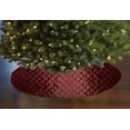thumbnail image 1 of Cross Stitch PinTuck Diamond Pattern Tree Skirt Christmas Decoration 56" Round, 1 of 2