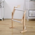 thumbnail image 1 of Cross Stitch Rack, Wooden Embroidery Needlework Sewing Frame, 1 of 6