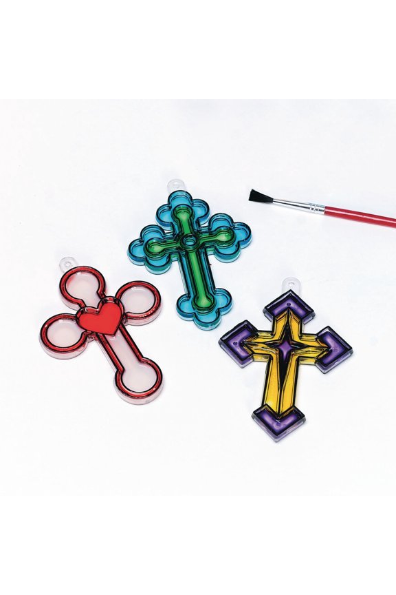 Cross Sun Catchers Craft Kit (Pack of 12)
