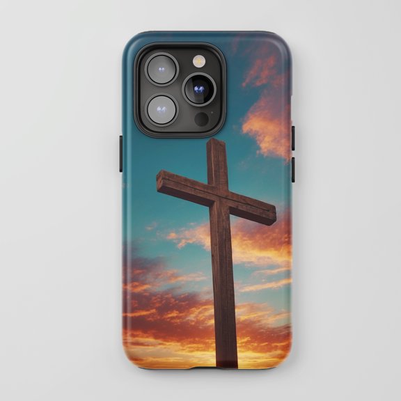 Cross Sunset For All iPhone Series Tough Phone Case