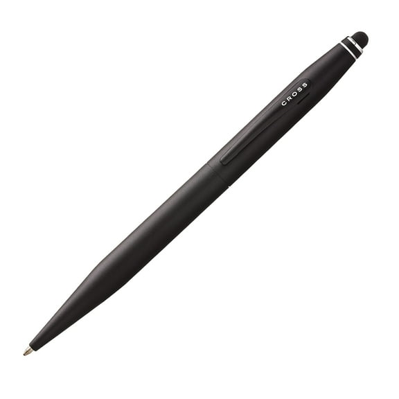 Cross Tech2 Refillable Ballpoint Pen, Medium Ballpen With Stylus, Includes Premium Gift Box - Satin Black