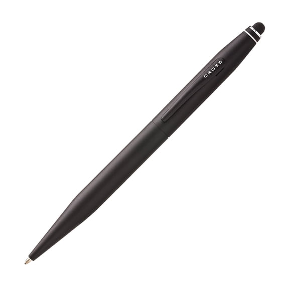 Cross Tech2 Refillable Ballpoint Pen, Medium Ballpen With Stylus, Includes Premium Gift Box - Satin Black