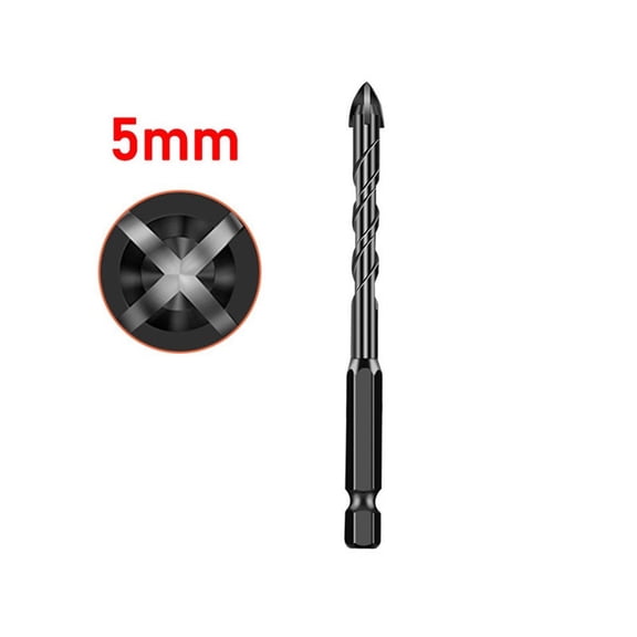 Cross Tile Bits Glass Ceramic Concrete Hole Opener Alloy 1/4" Hex Shank 5mm