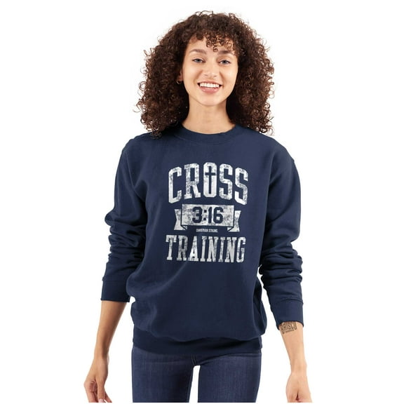 Cross Training 3:16 Christian Sweatshirt for Men or Women Brisco Brands X