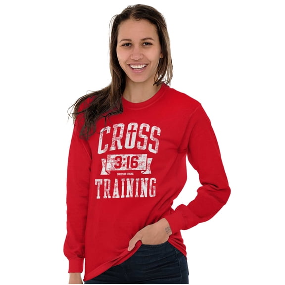Cross Training 3:16 Christian Plus Size Long Sleeve Graphic Tee Shirt Brisco Brands 3X