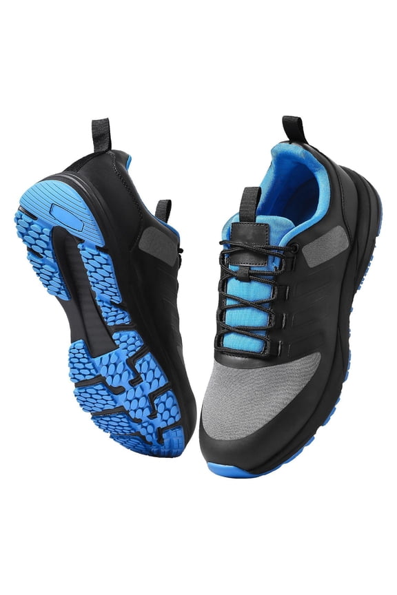 Cross Training Shoes Wide Toe Box Arch Support Adjustable Lace Up US Size 10 M Width Black for Running Gymnastics Dog Walking Weightlifting
