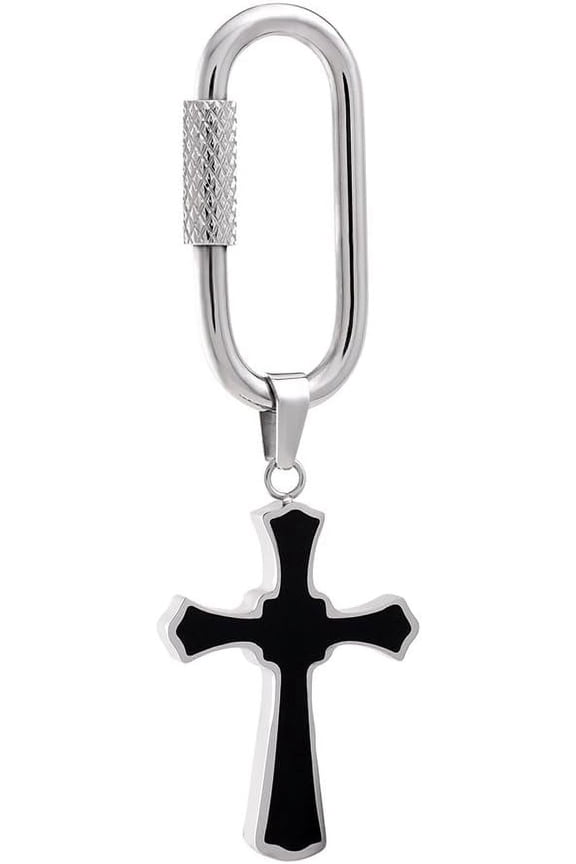 Cross Urn Keychain for Ashes Cross Ash Keychain Memorial Cremation Keychain for Men Stainless Steel Cremation Jewelry for Ashes