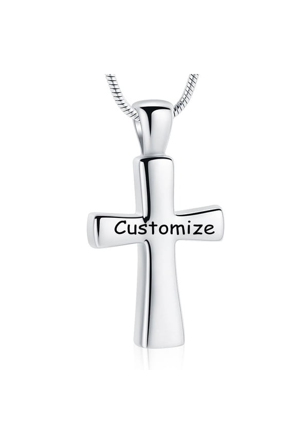 Cross Urn Necklace for Ashes / Cross Urn Keychain For Ashes Women Men Memorial Keepsake Cross Pendant of Loved One Cremation Pendant for Loved One