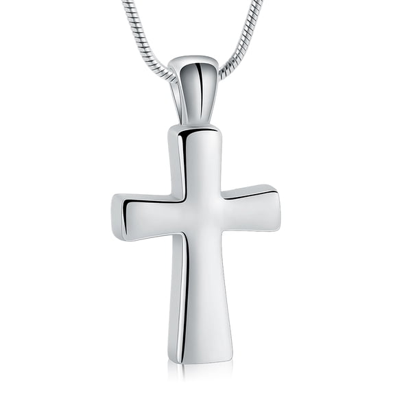 Cross Urn Pendant Memory Necklace for Cremation Ashes Holder Memorial Jewelry