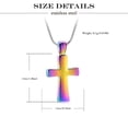 thumbnail image 1 of Cross Urn Pendant Memory Necklace for Cremation Ashes Holder Memorial Jewelry, 1 of 5