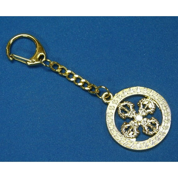 Cross Vajra Key Chain - Dorje Keychain