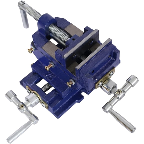 Cross Vise, 3.25-Inch with Compound Slide for Mills and Drill Presses, Heavy Duty Bench Vice