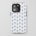 thumbnail image 1 of Cross With Wings Pattern For All iPhone Series Protective Phone Case Minimalist Spiritual Theme Lavender Blue White, 1 of 7