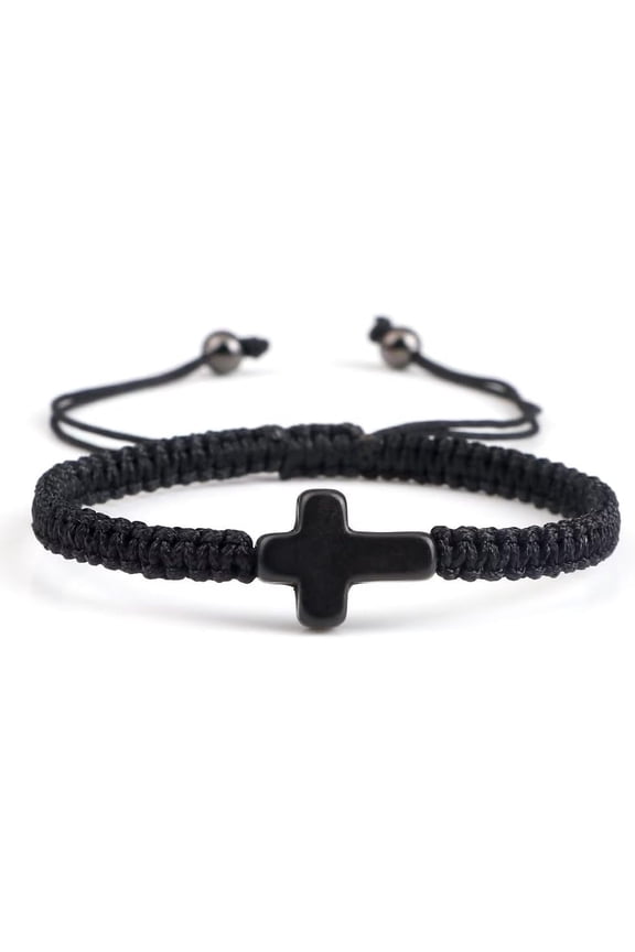 Cross Woven Rope Bracelet Handmade Braided Red String Turquoise Bracelet