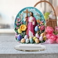 thumbnail image 1 of Cross Wreath Easter Decor, He Is Risen Easter Desktop Decorations, Sheep Christian Jesus 2D Acrylic Flat Ornaments for Desktop Office Decor, 1 of 8